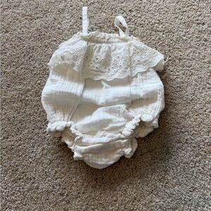 GAP White Lace Baby Romper